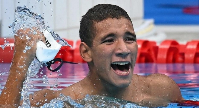 Ahmed Hafnaoui Champion Du Monde Du 800 M Nage Libre