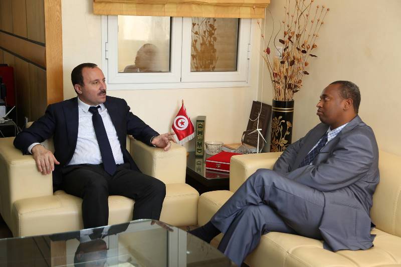 Younis Ali Guedi, ministre de l'Energie chargé des ressources naturelles de la République de Djibouti  et Bassem Loukil, président du Tunisia Africa Business Council 