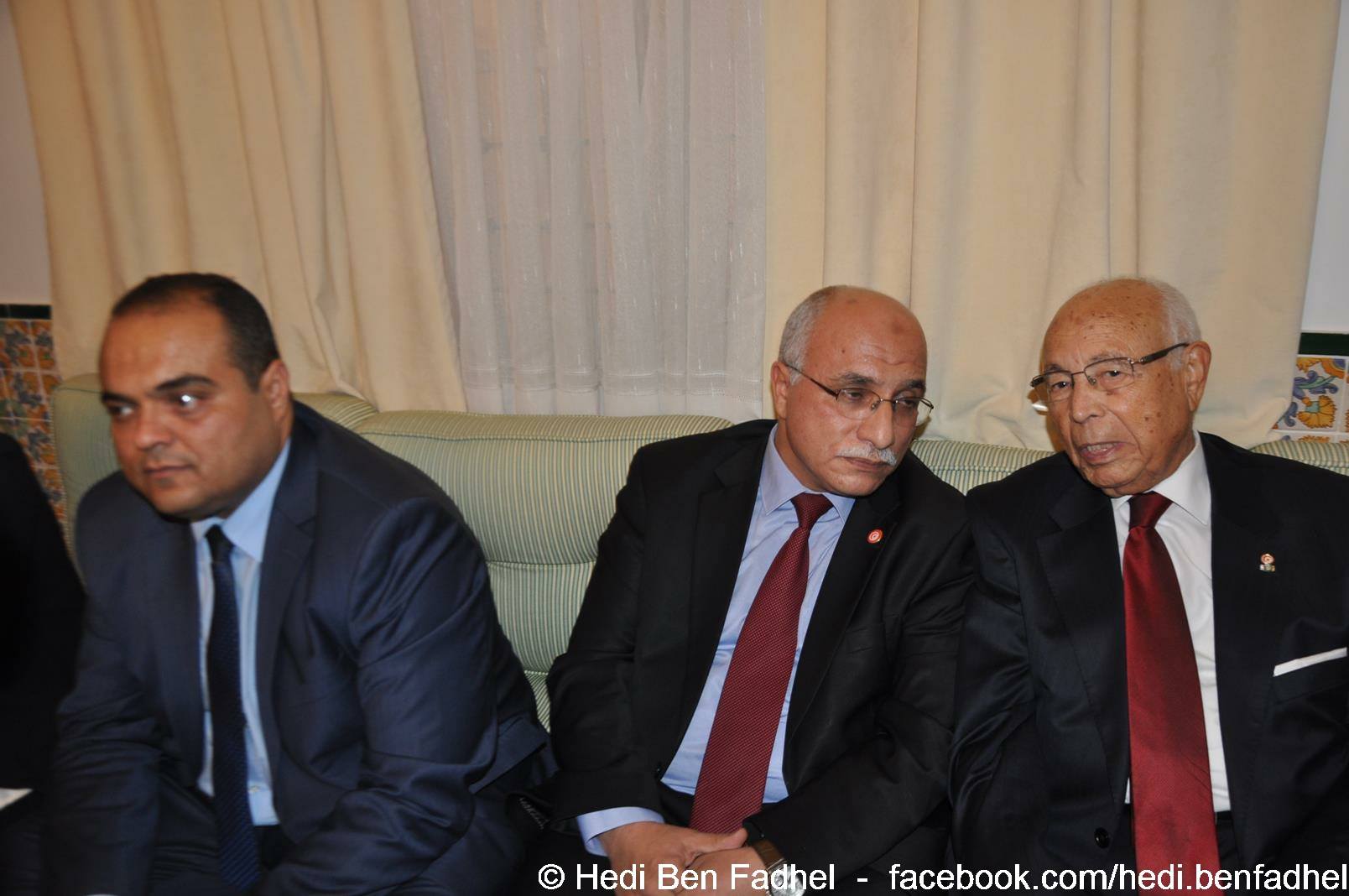 Sofien Toubel, Abdelkarim Harouni et Lazhar Karoui Chebbi