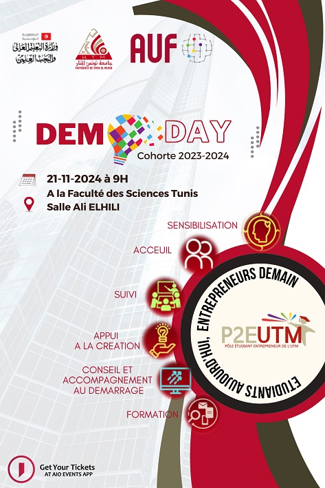 L’Université de Tunis El Manar célèbre le Démo Day de la première cohorte du P2E-UTM
