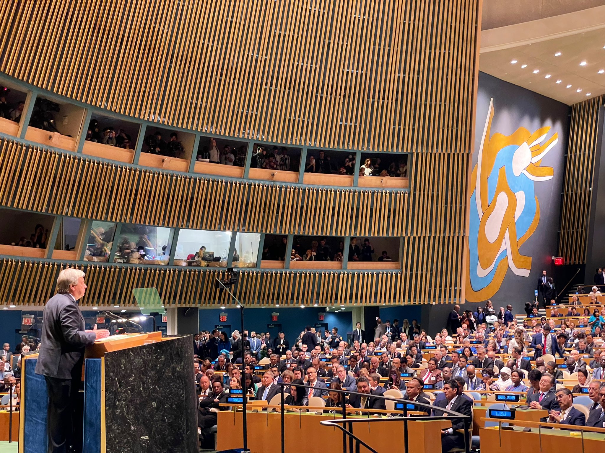 Allocution du SG de l'ONU devant l’Assemblée générale, le 19 septembre 2023