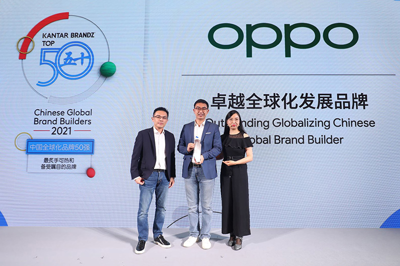 OPPO classée 6ème dans le top 50 des meilleures marques internationales chinoises