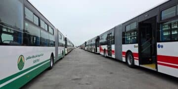 La Tunisie réceptionne un nouveau lot de bus chinois