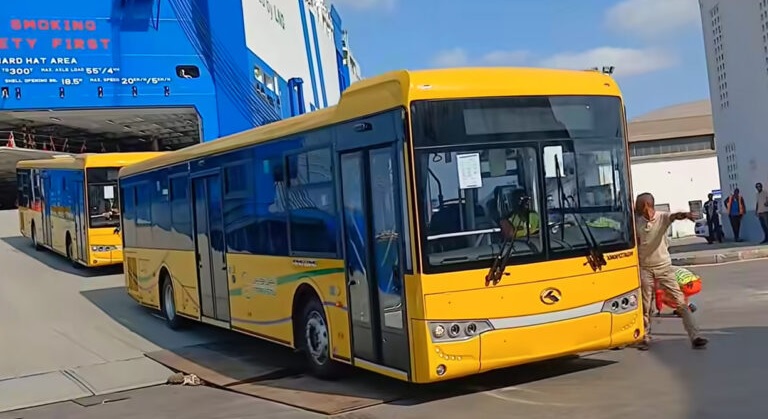 Tunisie: Arrivée de la première cargaison de 134 bus chinois à la Goulette