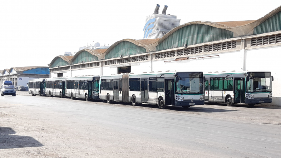 Port de La Goulette: La Transtu reçoit un premier lot de 300 bus d'occasion