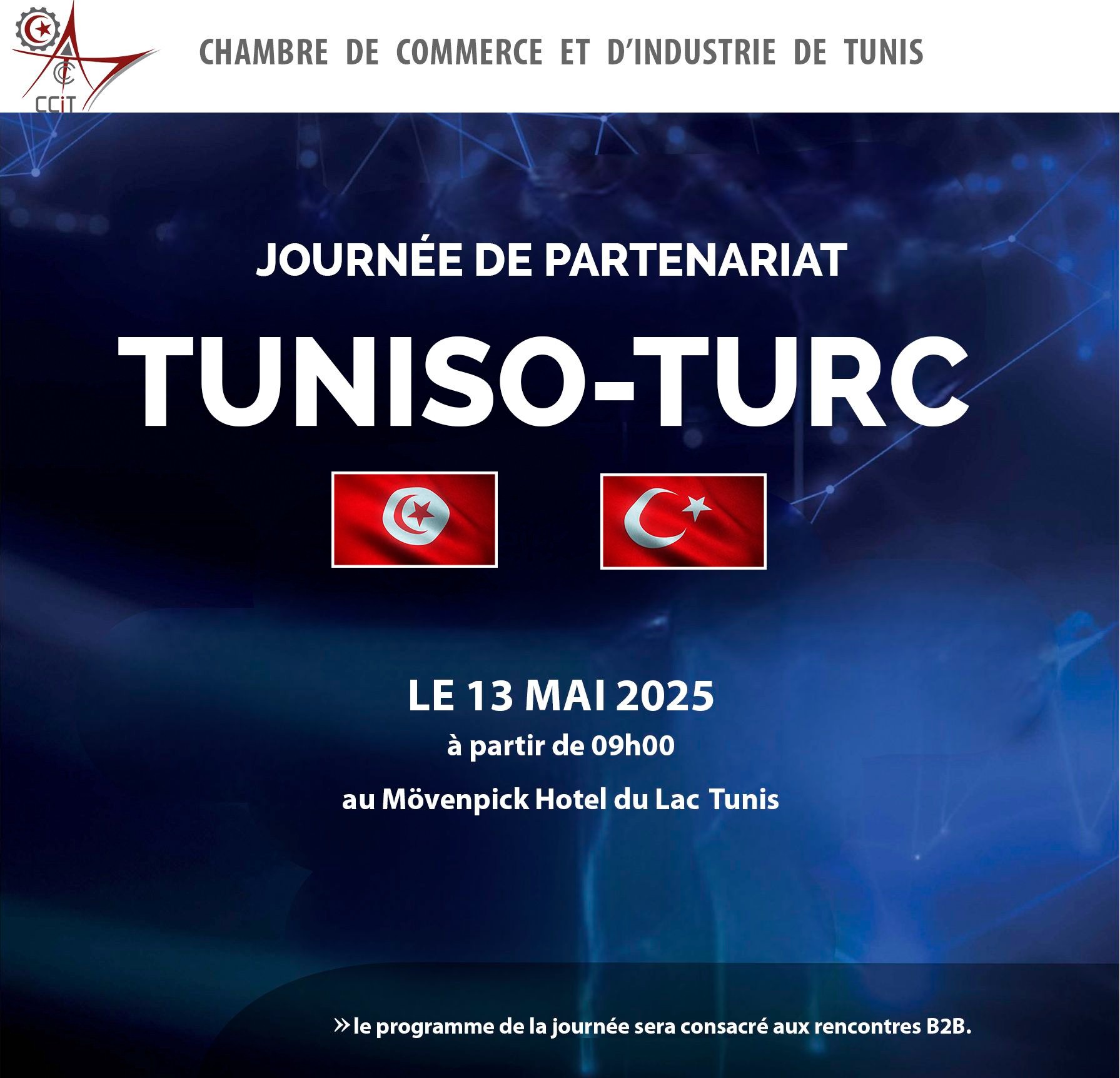 CCIT : Une journée de partenariat Tuniso-Turc, le 13 mai à Tunis