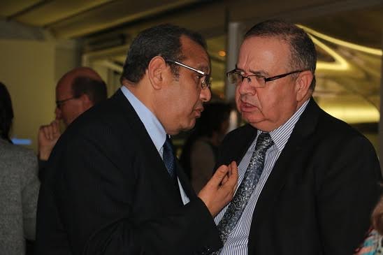 Samir Majoul en discussion avec Abdessalem Loued