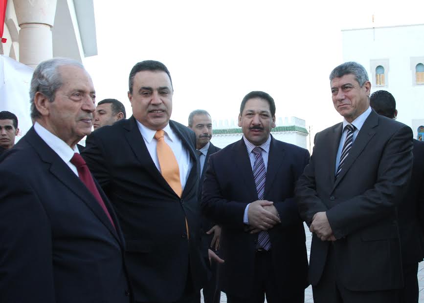 Mohamed Ennaceur, Mehdi Jomâa, Lotfi Ben Jeddou et Ghazi Jeribi