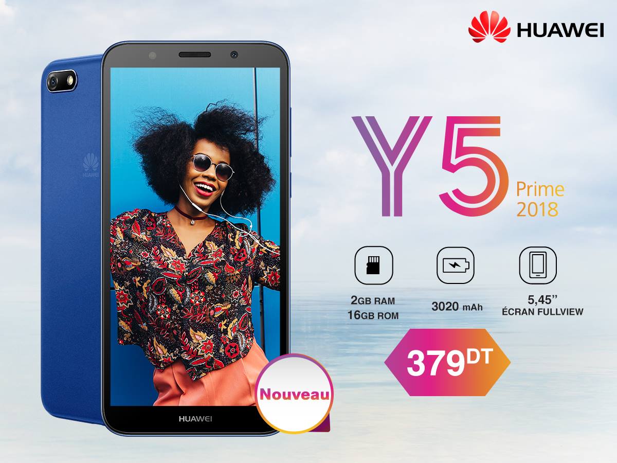 Huawei Tunisie dévoile son nouveau smartphone: le Y5 Prime 2018