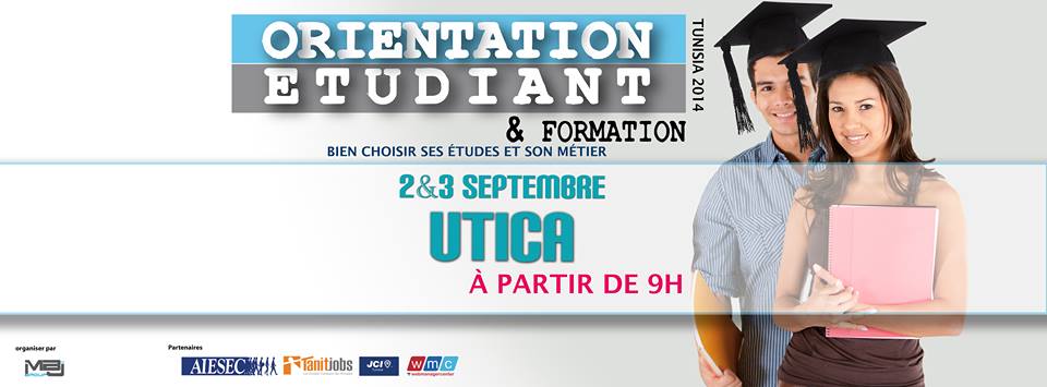 Salon Orientation Etudiant à l'UTICA les 2 et 3 septembre
