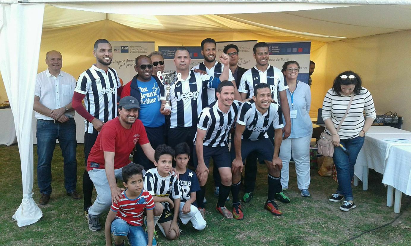 4ème édition du tournoi de foot du projet « Entreprise Formatrice » de la Konrad-Adenauer-Stiftung et de l’AHK Tunisie