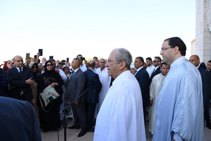 Mohamed Ennaceur ému aux larmes en rendant hommage au président défunt