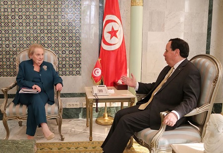 Madeleine Albright: "La Tunisie est un exemple de pays où la démocratie évolue"