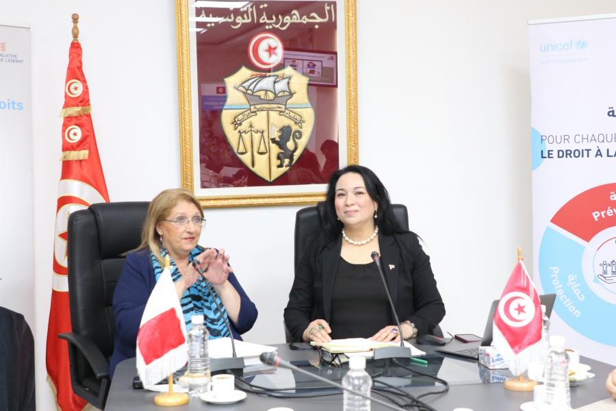 Amel Belhaj Moussa reçoit l’ancienne présidente de Malte et présidente du réseau “Eurochild”