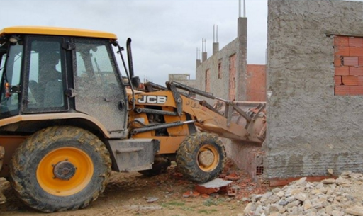 Sept constructions illégales démolies à La Soukra