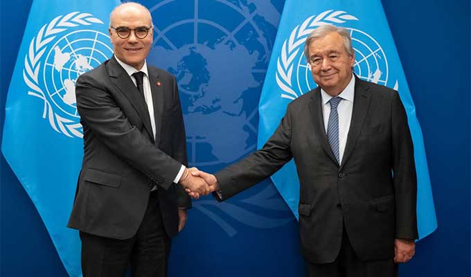Nabil Ammar rencontre à New York le secrétaire général de l’ONU.