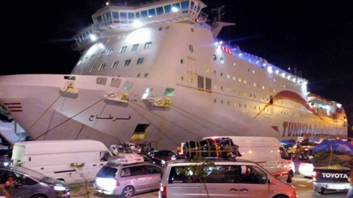 Navire "Carthage": Première traversée Marseille-Zarzis de la saison