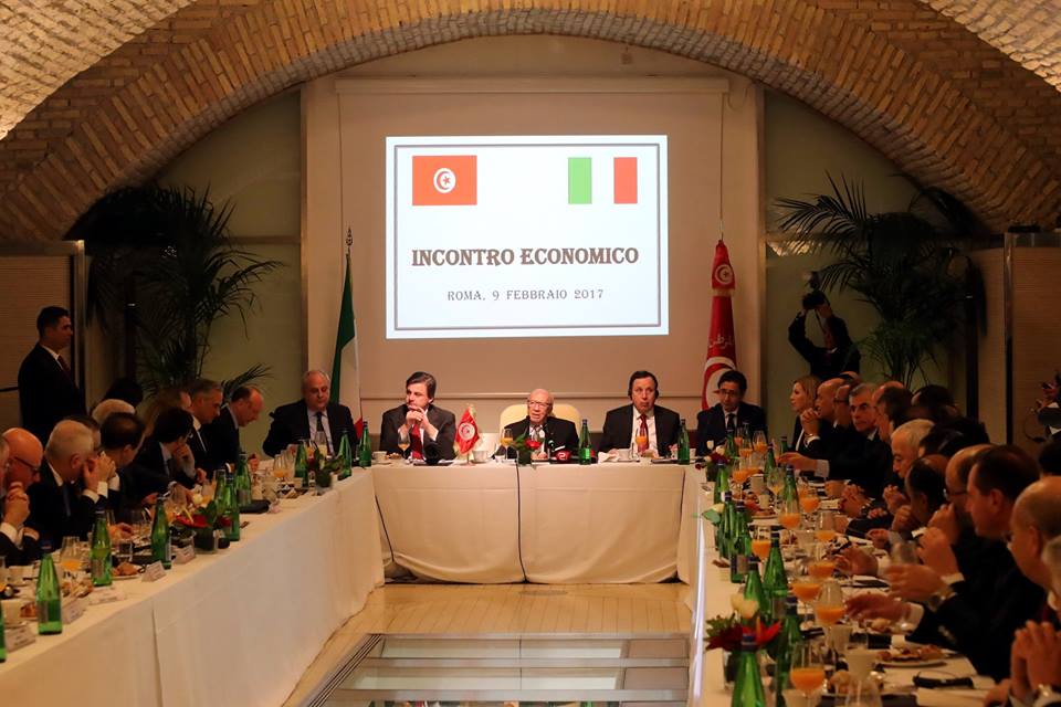 BCE préside la réunion du Conseil des affaires tuniso-italien