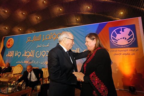 Béji Caïd Essebsi au congrès de la Ligue tunisienne de défense des droits de l’homme