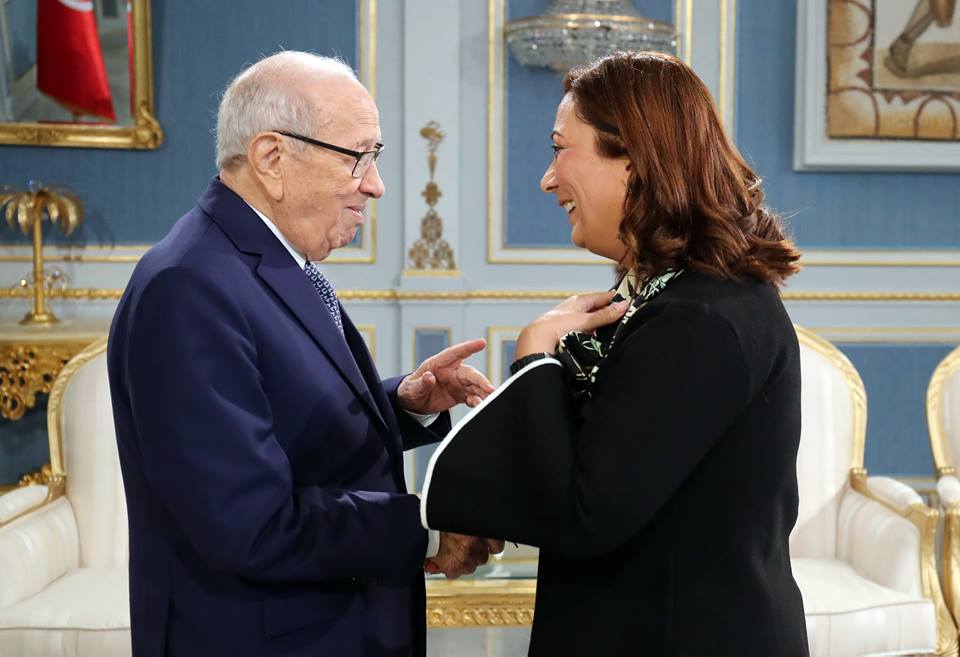 Béji Caïd Essebsi reçoit Ouided Bouchamaoui