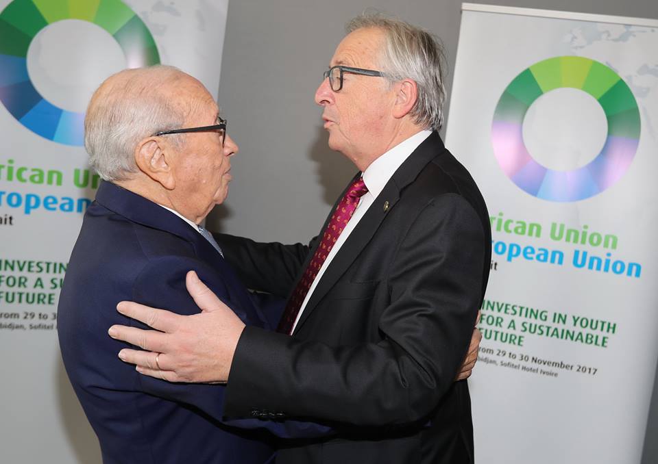Le président Essebsi s’entretient avec le président de la Commission Européenne