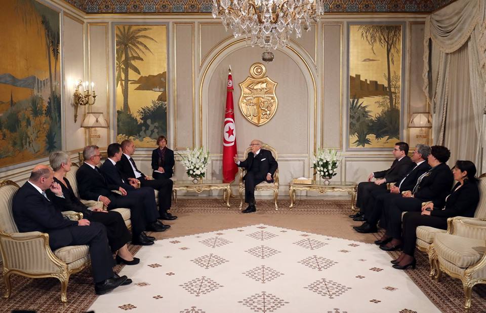 Béji Caïd Essebsi reçoit une délégation de la Fondation Konrad-Adenauer