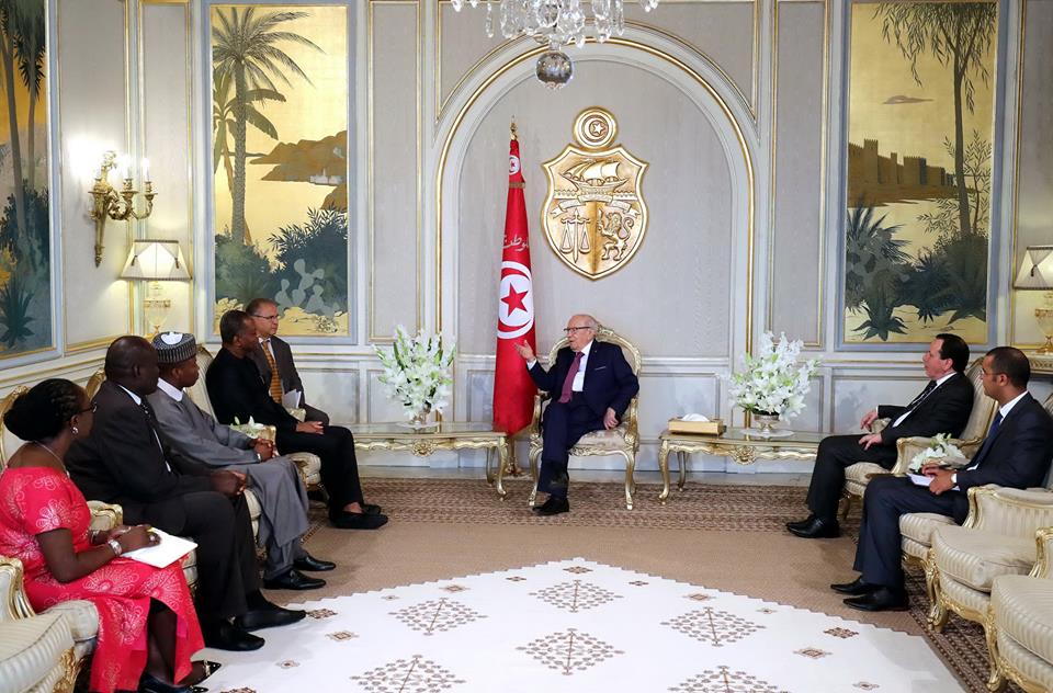 Béji Caïd Essebsi s’entretient avec le ministre des Affaires étrangères du Nigéria
