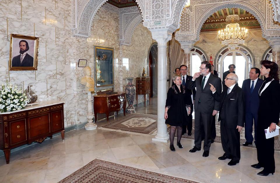 Le président du gouvernement espagnol chez Béji Caïd Essebsi