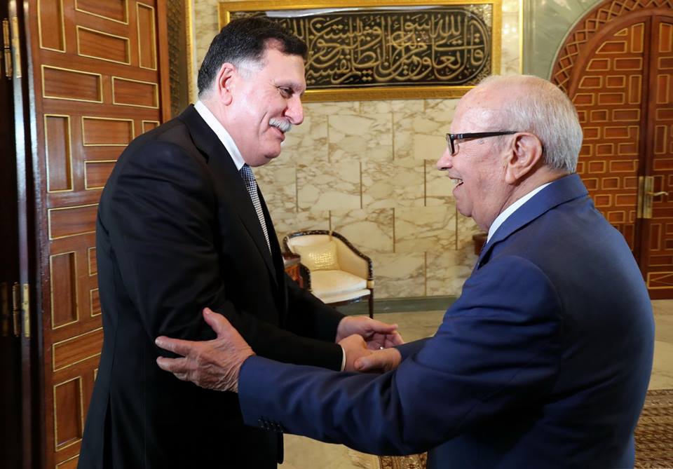 Caid Essebsi reçoit Sarraj : Considérations libyennes pour les efforts de la Tunisie