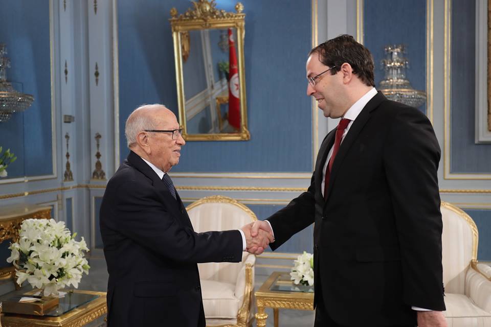 Béji Caïd Essebsi évoque avec Chahed le calendrier d’application de la LF-2018