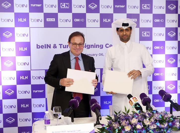 Accord de partenariat exclusif entre beIN et Turner pour la région du Moyen-Orient et de l'Afrique du Nord