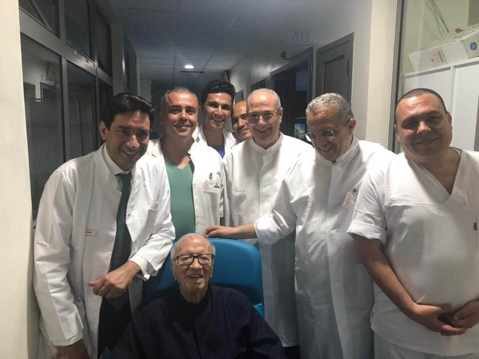 Béji Caïd Essebsi quitte l’Hôpital militaire