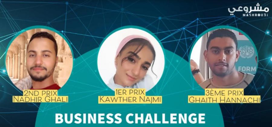 Le Business Challenge en ligne du projet Mashrou3i récompense les étudiants-entrepreneurs à fort potentiel