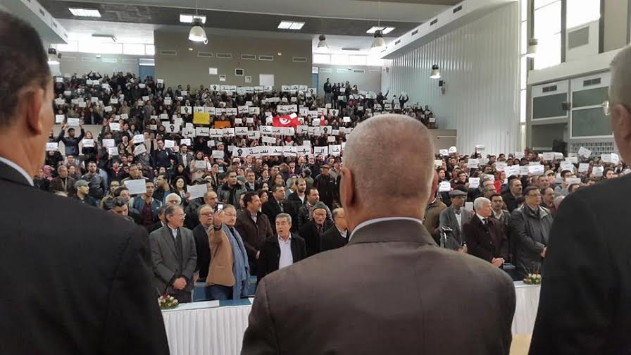 Houcine Abassi soutient les futurs ingénieurs en grève
