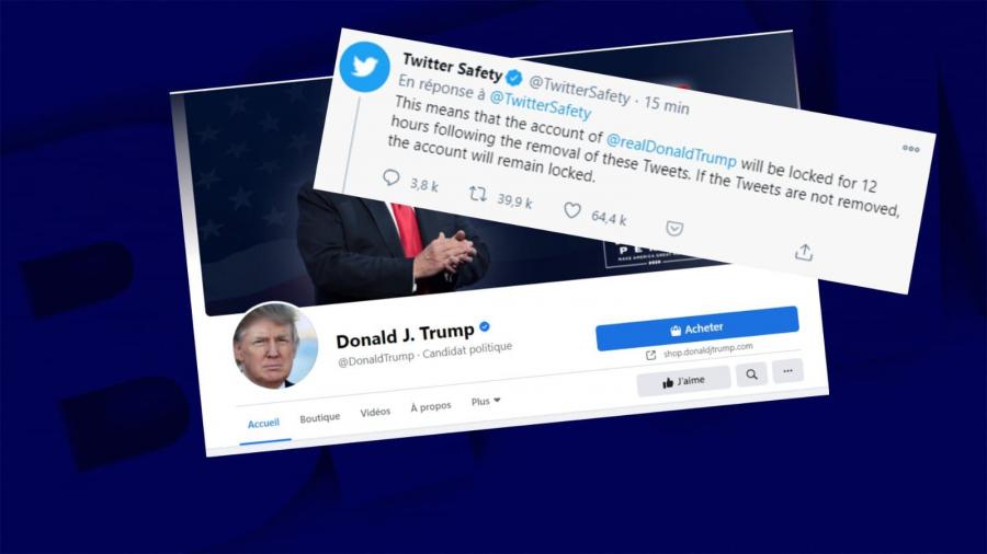 Twitter et Facebook suspendent les comptes de Donald Trump