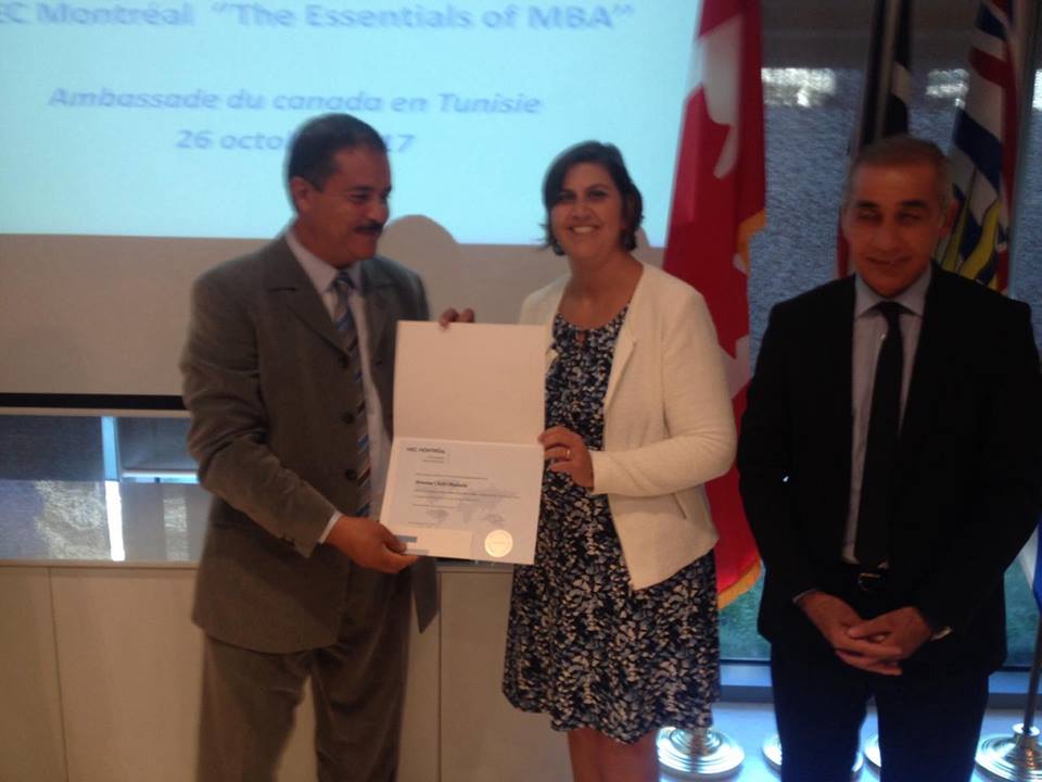 Cycle de formation HEC Montréal: Cérémonie de remise des attestations aux participants