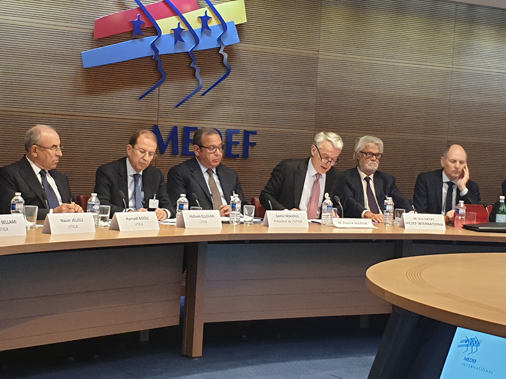 Réunion du conseil des chefs d’entreprise France-Tunisie