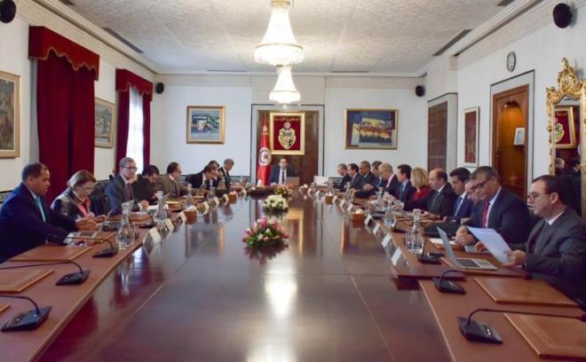 Réunion du conseil des ministres sous la présidence de Youssef Chahed