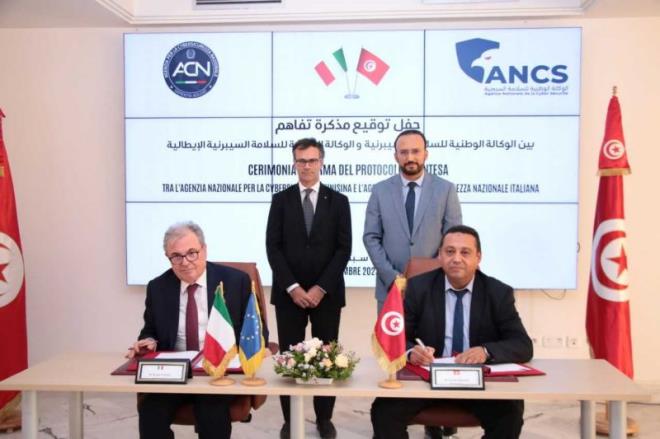 Mémorandum d'entente entre les Agences tunisienne et italienne de la cybersécurité,