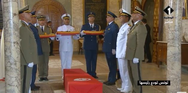 La dépouille de BCE fait son entrée au Palais de Carthage