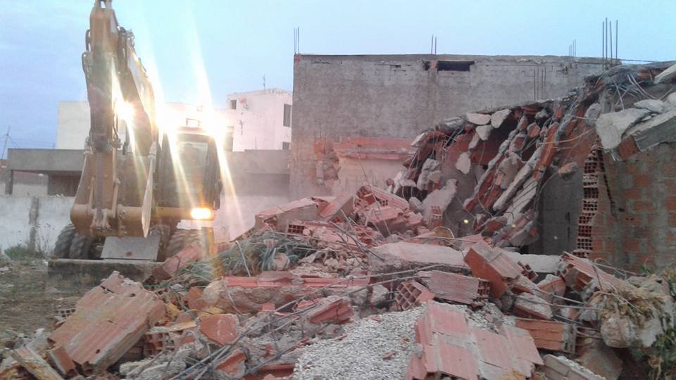 Démolition de 14 constructions anarchiques à La Marsa