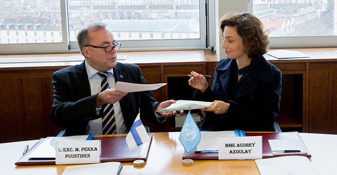 La Finlande réitère son appui aux programmes de l’UNESCO pour l’éducation
