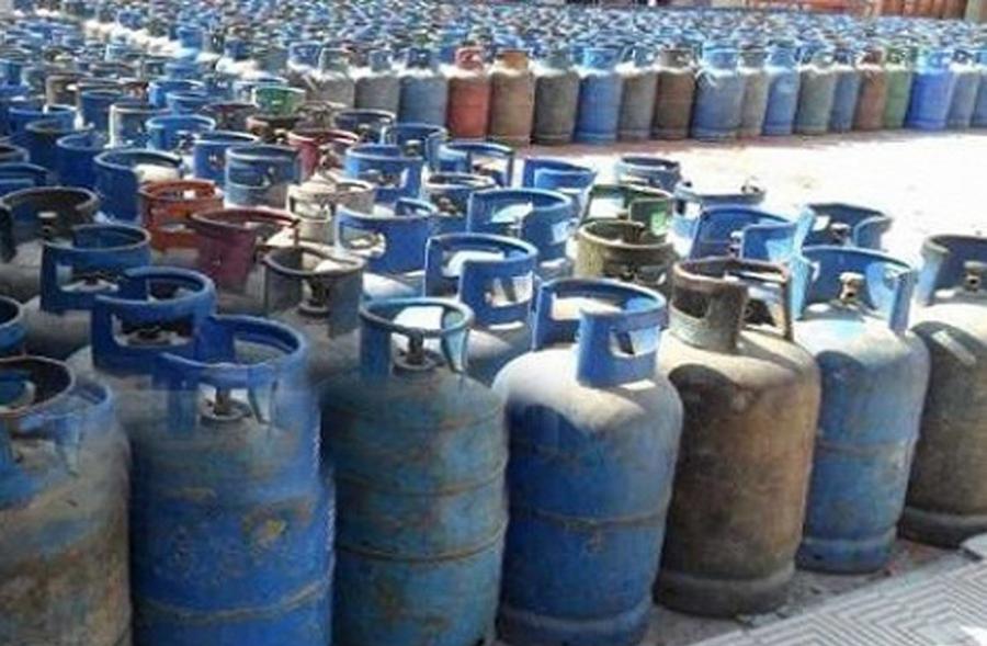 Suspension ouverte de la distribution de bouteilles de gaz domestique