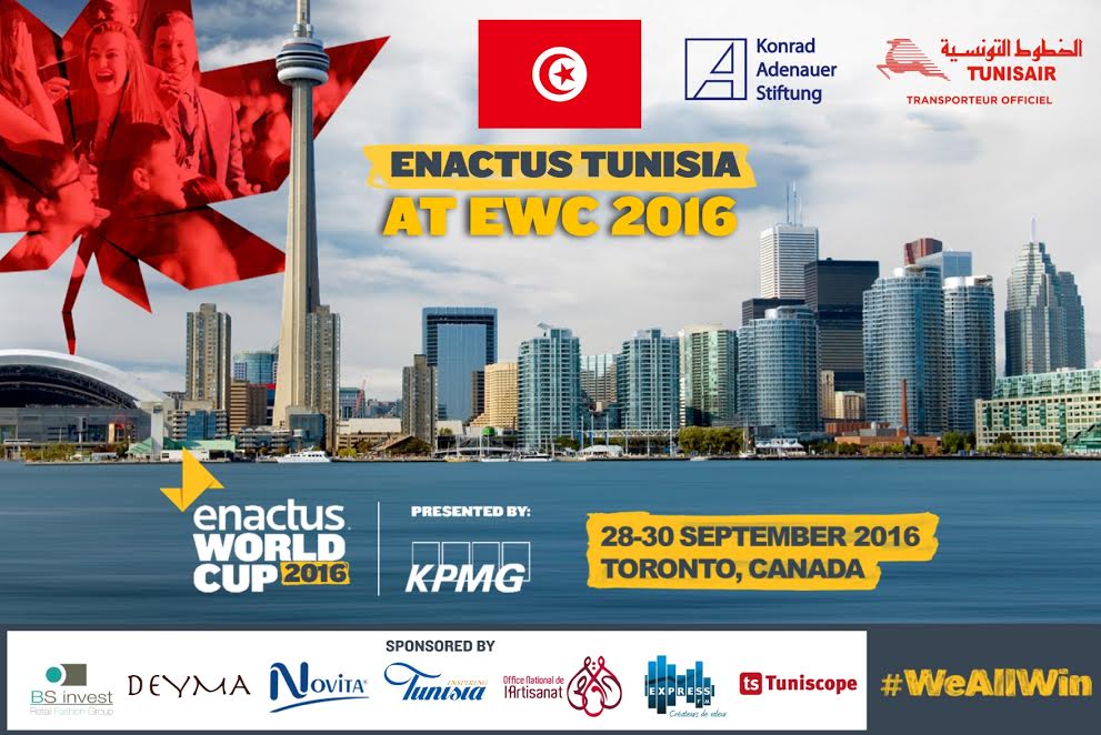La Tunisie à Toronto pour la Enactus World Cup 2016