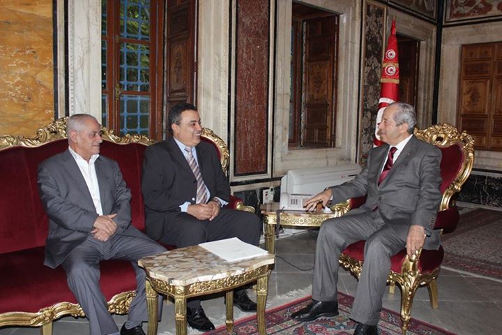 Jomâa, Ennaceur et Abassi en pleine séance de négociations