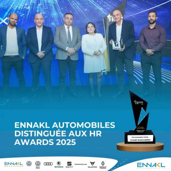 ENNAKL Automobiles distinguée aux HR Awards 2025 pour son engagement en faveur de l’Innovation Verte