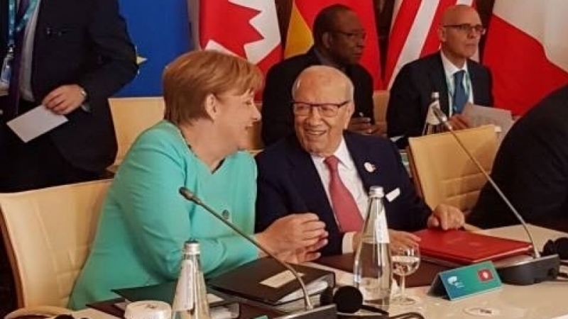 Béji Caid Essebsi est arrivé en Sicile avant son homologue italien