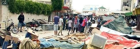 La tension monte à Bou Salem suite à la destruction de 30 étals de marchandises