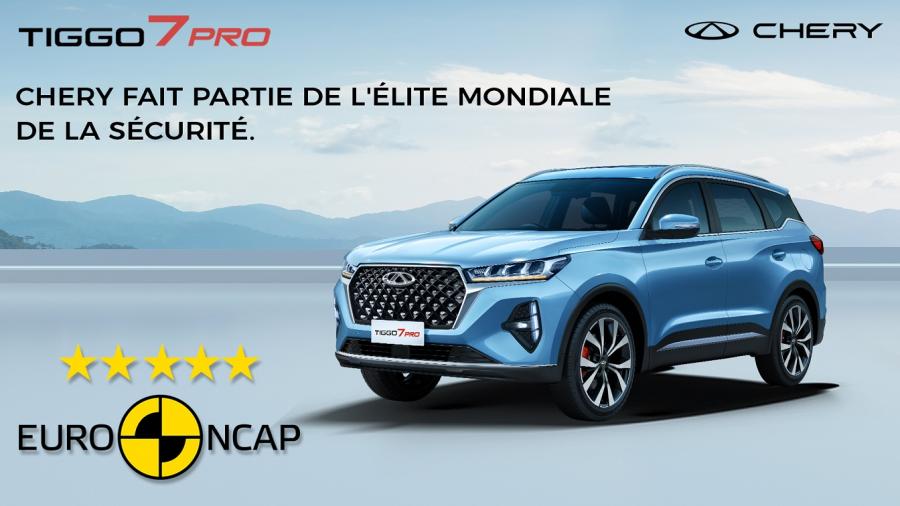 Euro NCAP 5 étoiles: Chery confirme l’excellence en matière de sécurité de son SUV TIGGO 7