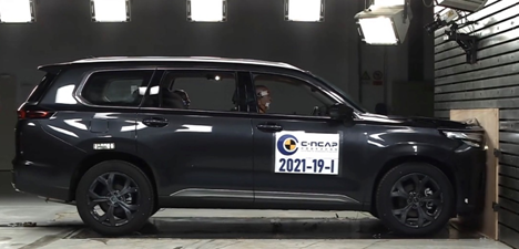 L'EXEED VX, premier de tous les SUV 7 places, obtient la note de sécurité "5 étoiles"